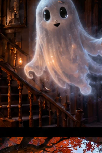 Каспер uchun Halloween uslubidagi illustrativ afisha